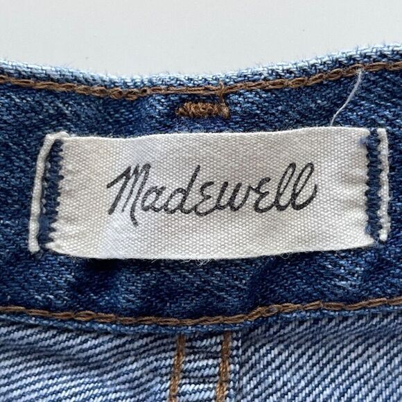 MADEWELL Lakeline Wash Eco Edition Rigid Denim A Line Mini Skirt Blue 25‎ - Picture 5 of 9